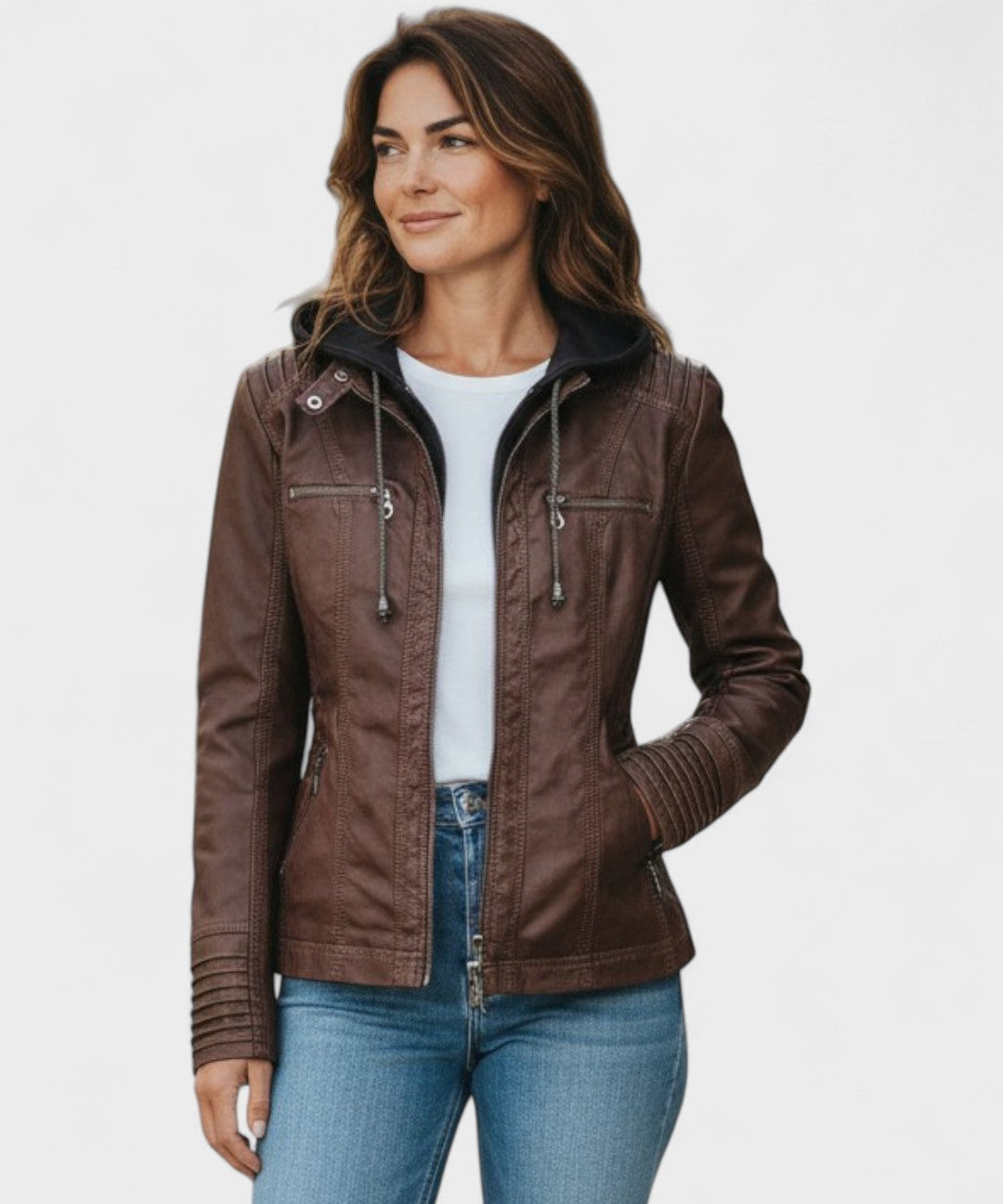 Alberte™ | Læderjakke
