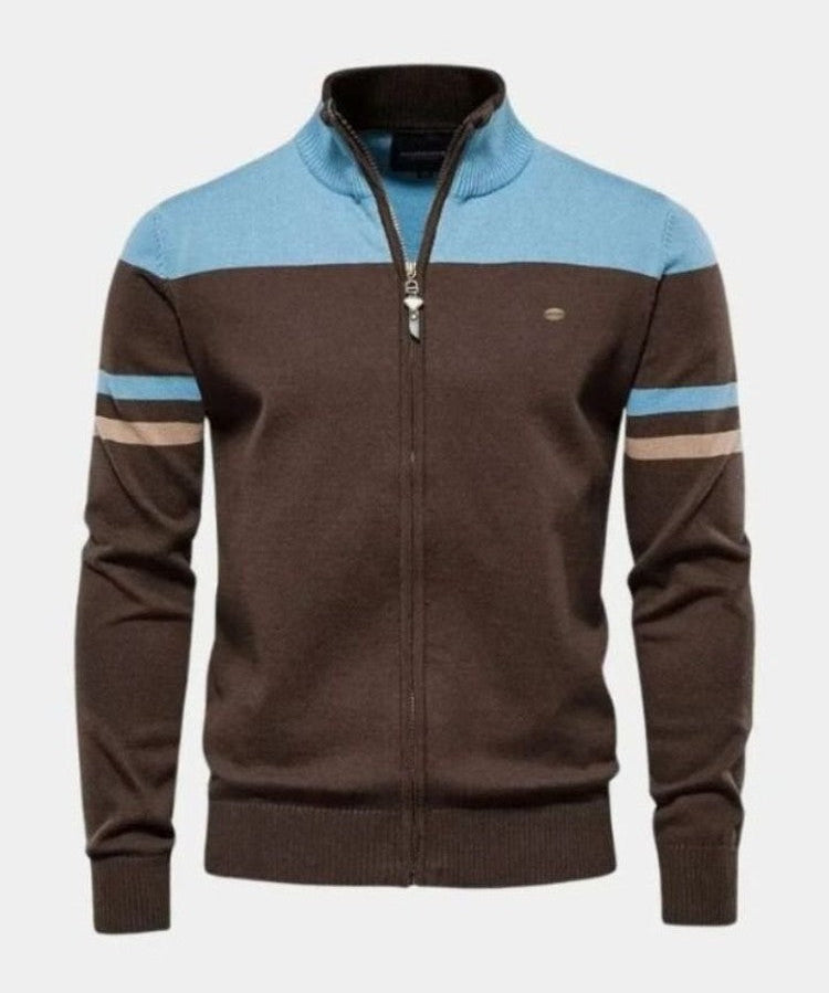 Anders™ | Strikcardigan med Lynlås