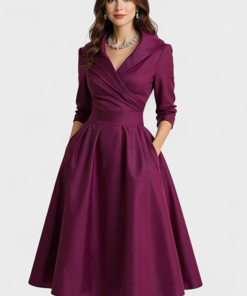 Ceryn | Satin Midi Kjole