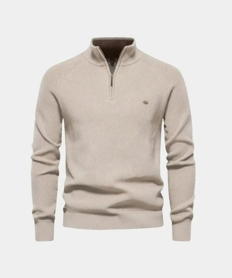 Christian™ | Sweater med Lynlås