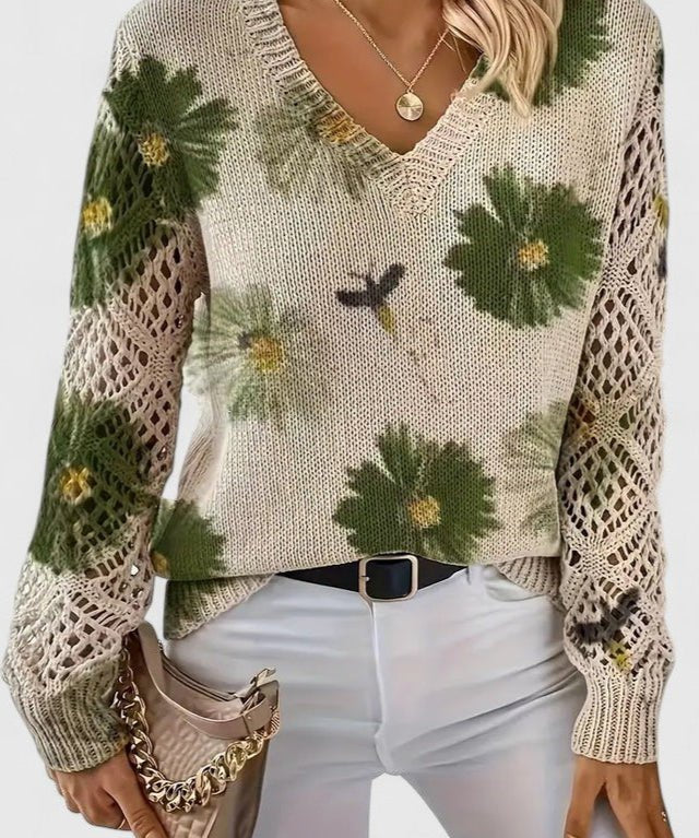 Emilie | Blomstret cardigan