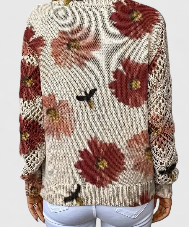 Emilie | Blomstret cardigan