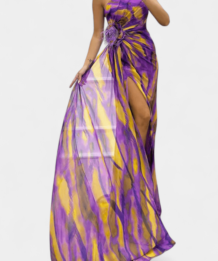 Filippa | Farverig Maxikjole