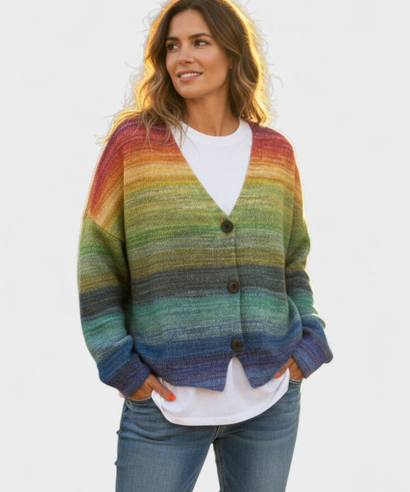 Fran™ | Livlig cardigan med knapper