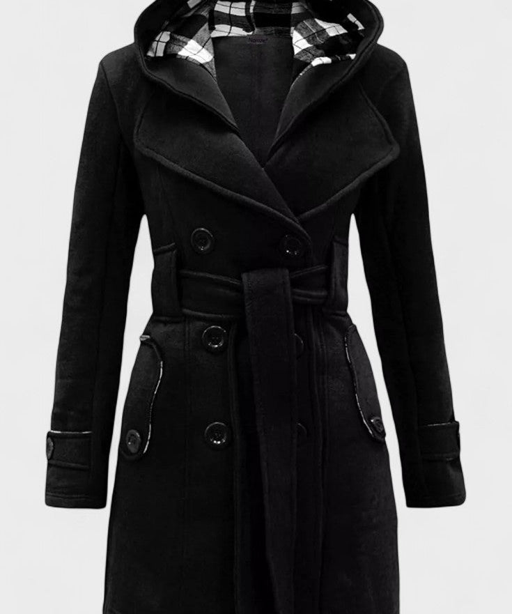 Leona™ | Elegant dobbeltradet frakke