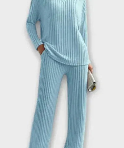 Malou | Ribstrikket sæt