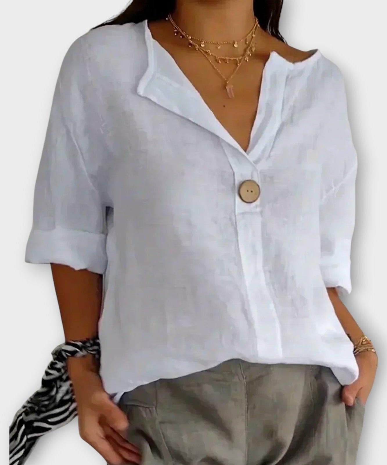 Marie | V-hals skjorte