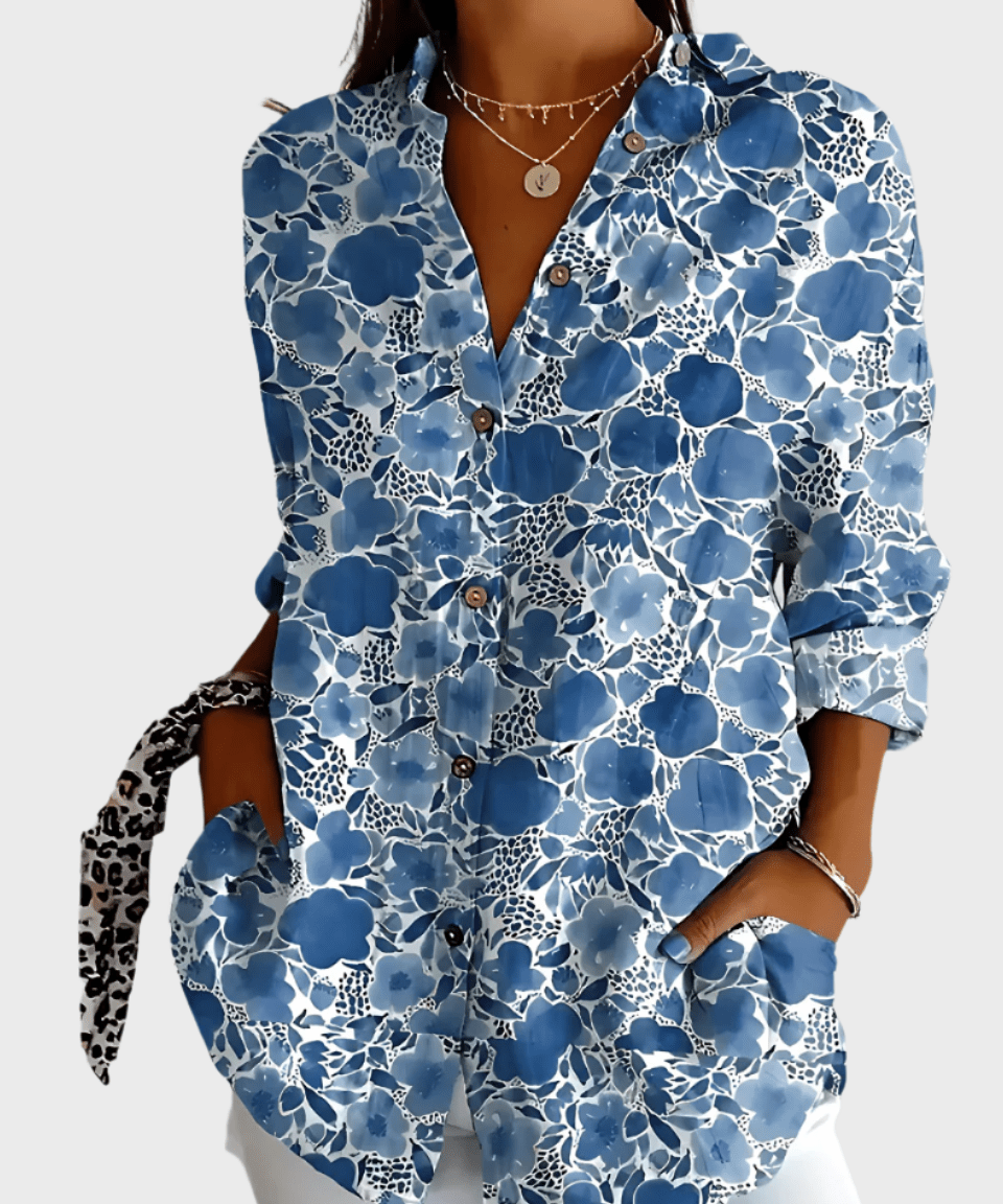 Rosa | Blomstret skjorte