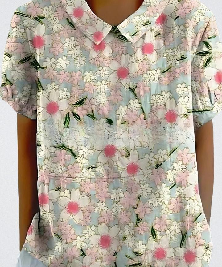 Selma | Blomstret bluse