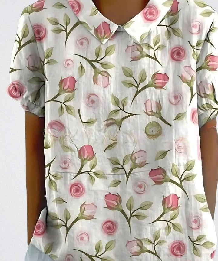 Selma | Blomstret bluse