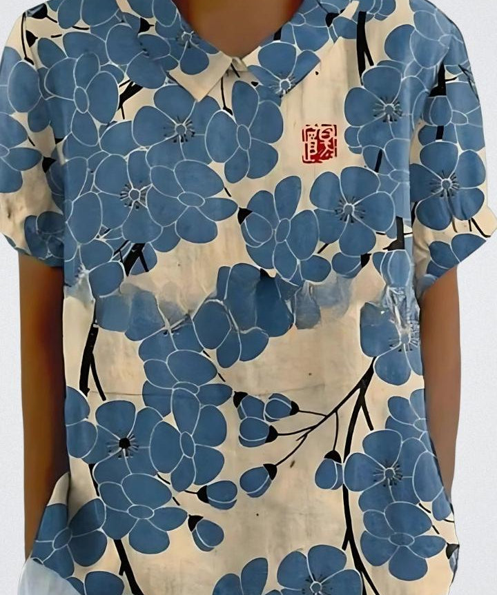 Selma | Blomstret bluse