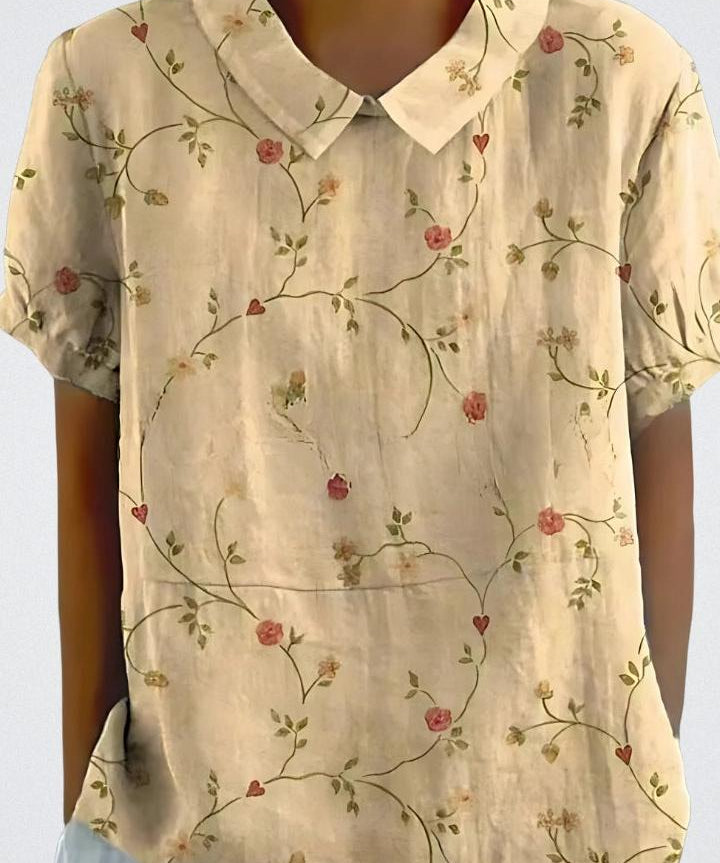 Selma | Blomstret bluse