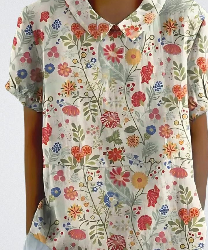 Selma | Blomstret bluse
