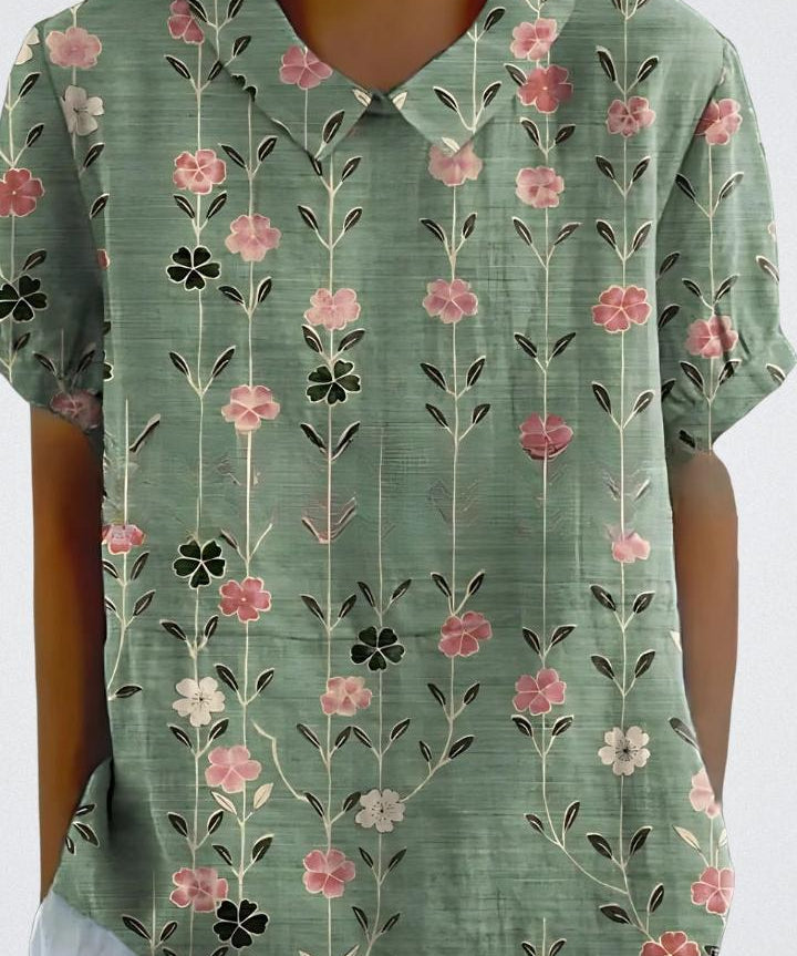 Selma | Blomstret bluse