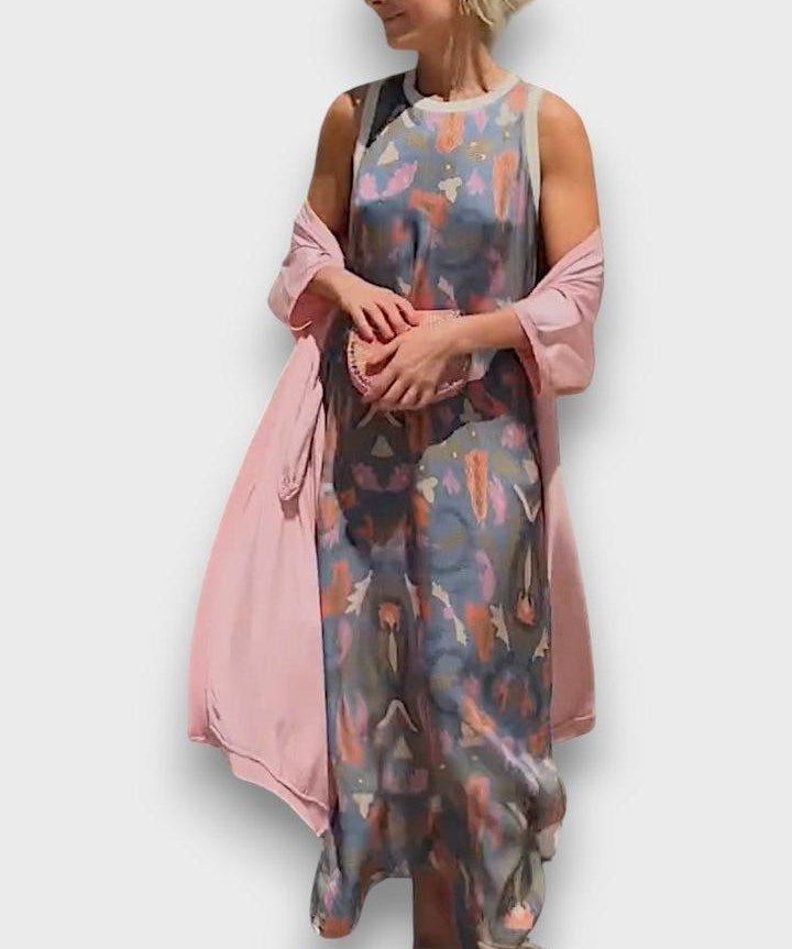 Signe | Blomstret langkjole