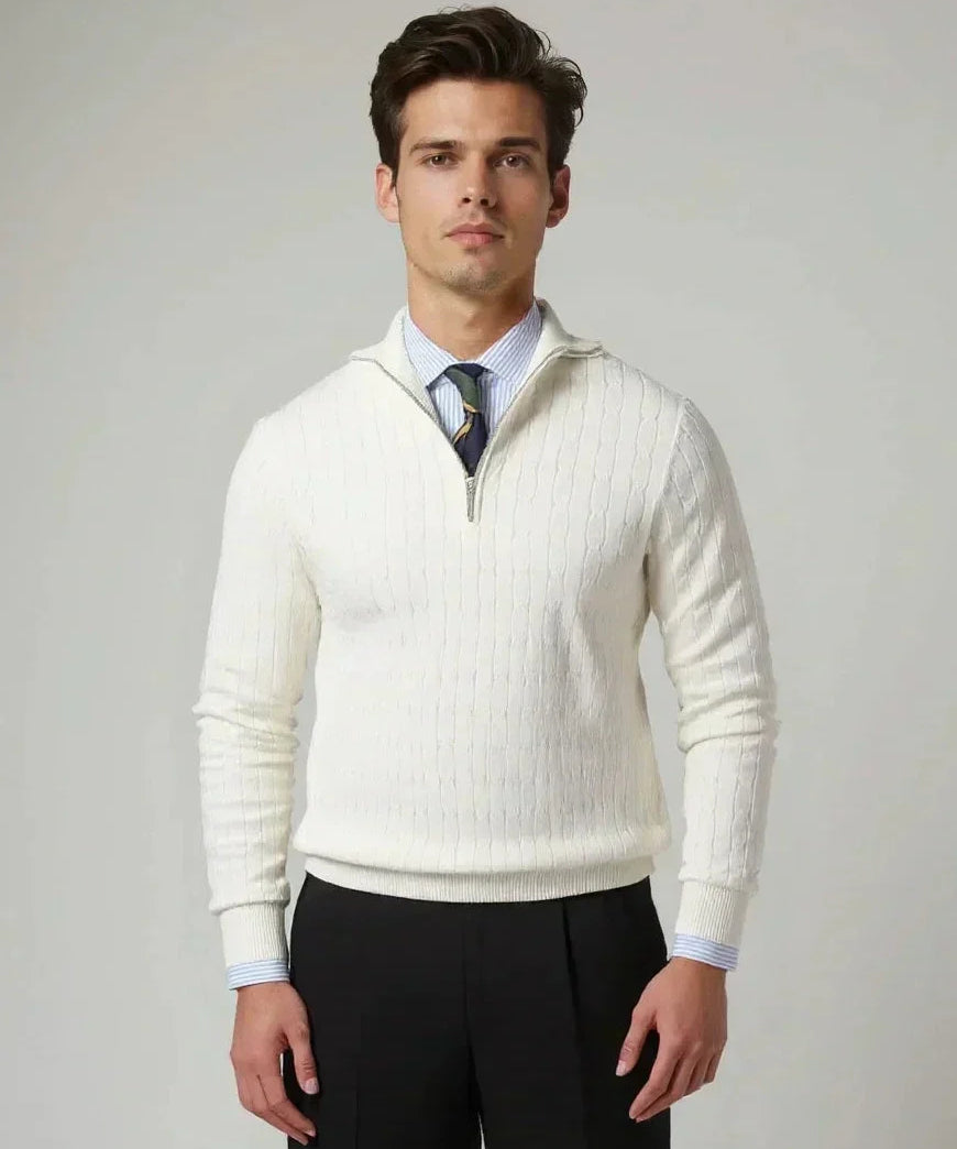 Tobias™ | Zip Trøje med Mønster