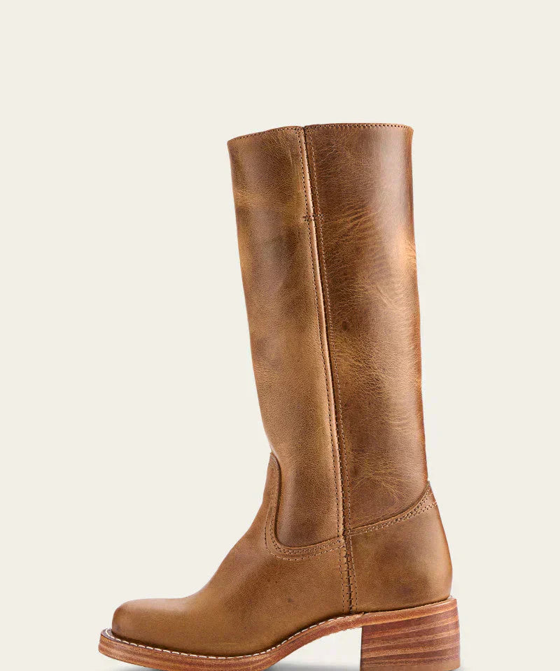 Knee-high dame støvler med blokhæl