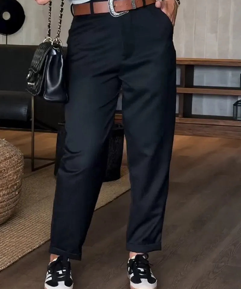 Ema ™ | |Elegante, figurfremhævende bukser med striber